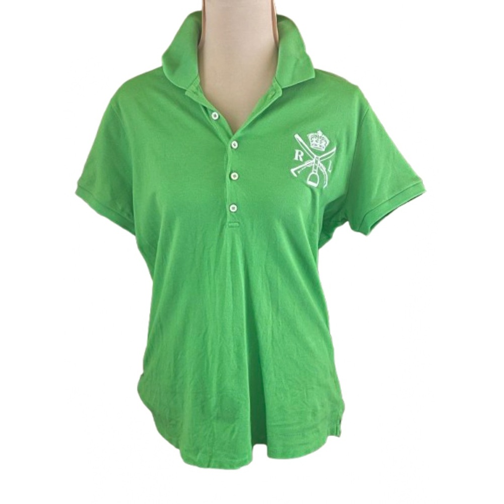 Ralph Lauren Women’s XL Equestrian Button Down Shirt Preppy Embroidered Crest - Picture 12 of 12